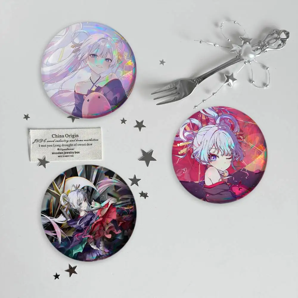 cosmic princess kaguya Kaguya Brooches Cartoon Badge Pins Backpack Hat Accessories Friend Gift