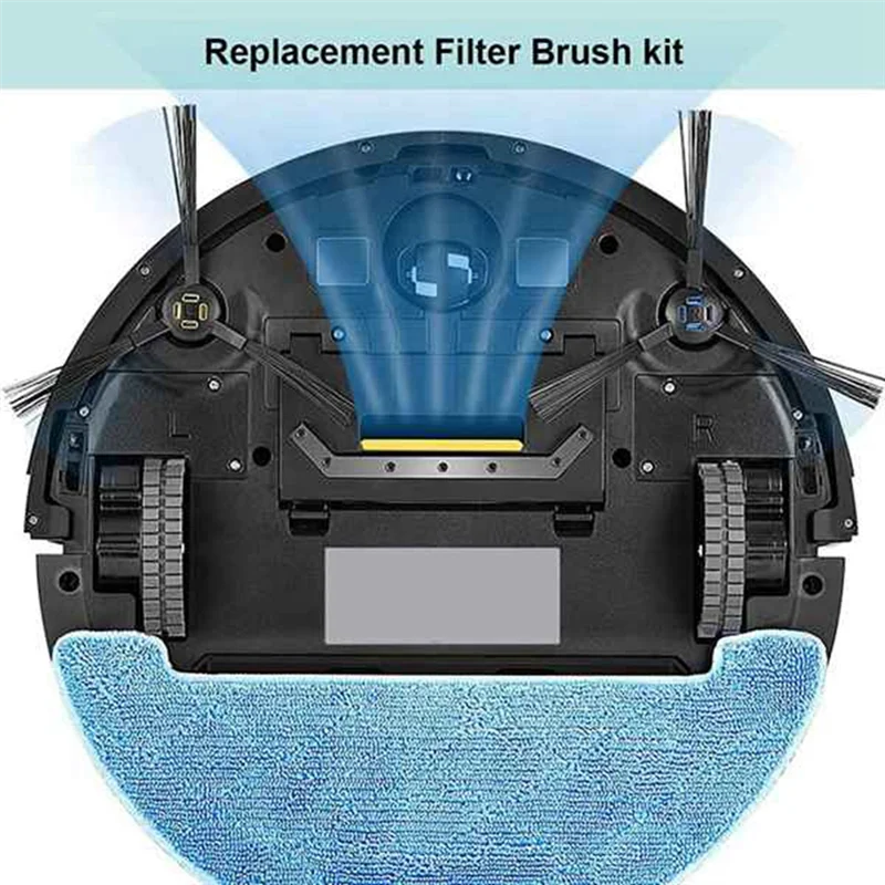 4Pcs Replacement Parts for Ilife V8S X750 X785 V80 Robotic Vacuum Cleaner Mop Cloth