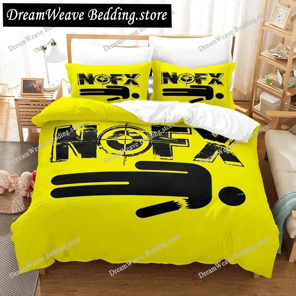 

3D Printed Anime Nofx Rock Band Bedding Set Boys Girls Twin Queen Size Duvet Cover Pillowcase Bed Kids Adult Home Textileextile