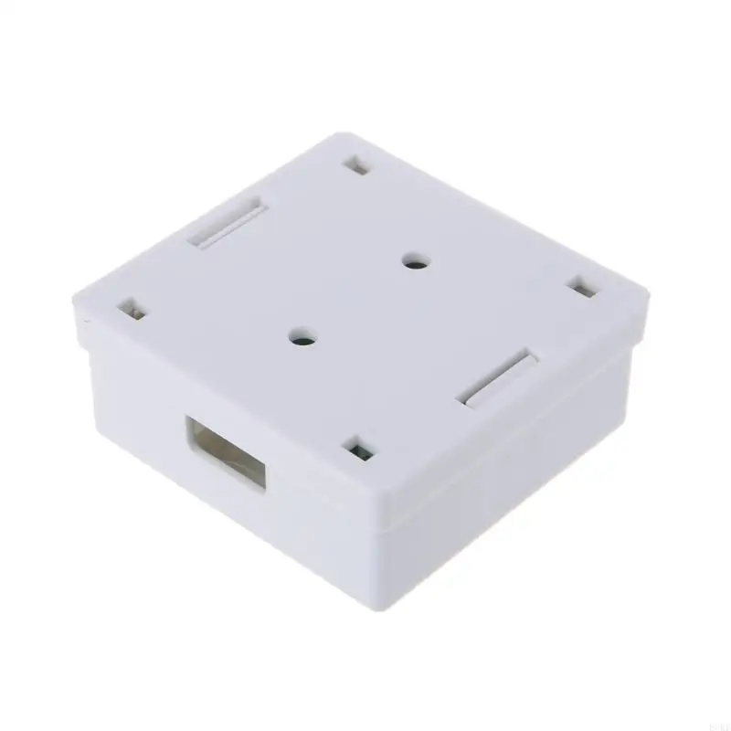 F3KE 2 Port RJ45 Network Connector Junction Box for CAT6 Cat6e 8P8C Desktop Extension Cable Enclosure