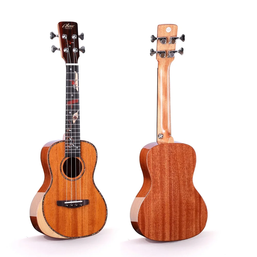 

Hooqu Wholesale 23 Inch Mahogany Top Ukulele Hot Sale Single Top Student Solid Ukulele