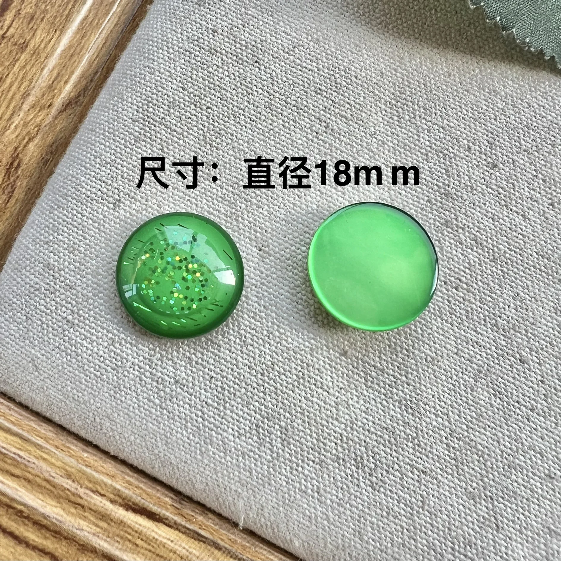 20pc Acrylic Round Patch Flat Back Resin Cabochons Diy Phone Case Hair Clips Earring Accessories Jewelry Findings Decorations
