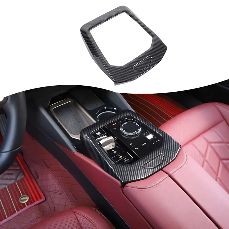 For BMW 5 Series G60 2024 ABS carbon fiber car styling car center control gearbox cover sticker car interior accessories 2