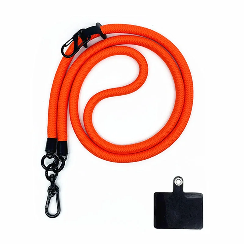 Universal Telefon Lanyard verstellbar 1 cm Durchmesser Outdoor-Fall Cross body Schulter karte Hals Schnur Clip hängen Anti-Lost Armband