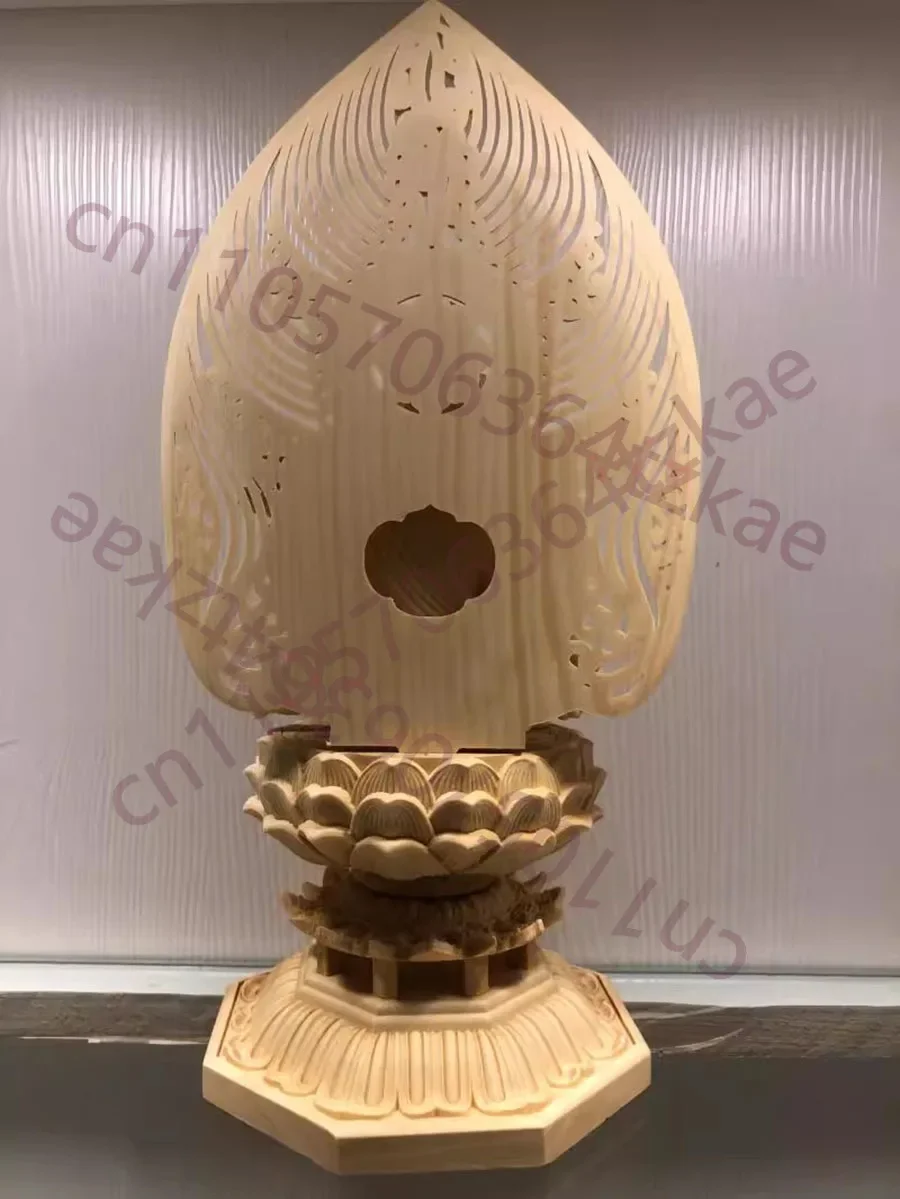 Solid Wood Carving Ruyi Six-armed Guanyin Bodhisattva Statue,Wooden Hand-carved Buddha Statue, Chinese Home Feng Shui Statue,
