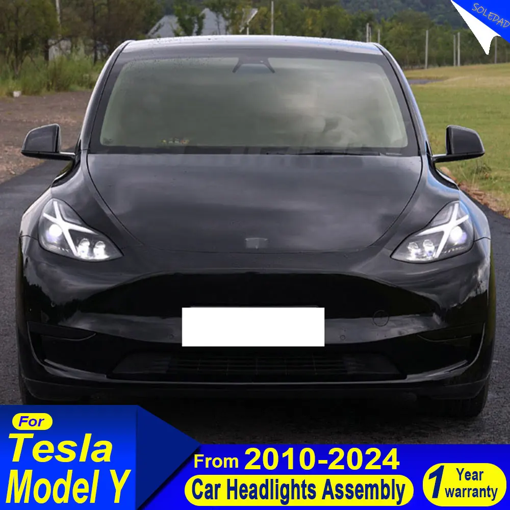 For Tesla Model Y 2020 2021 2022 2023 2024 LED Head Lamp Upgrade DRL Dynamic Signal Lamp Front light Assembly