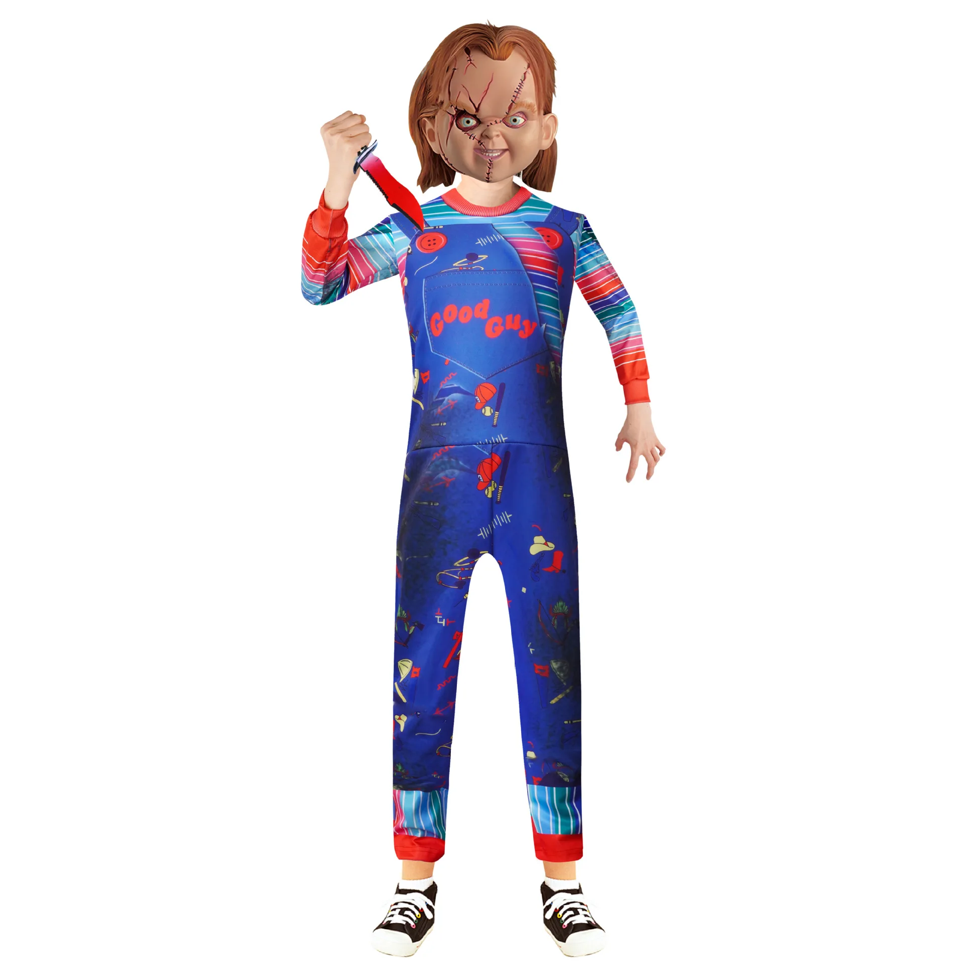 Halloween Kostuums Kinderen Spelen Chucky Cosplay Kostuum Ghost Pop  Volledige Set Nightmare Voor Meisje Festival Jumpsuits Jurk - AliExpress, image size:1920x1920