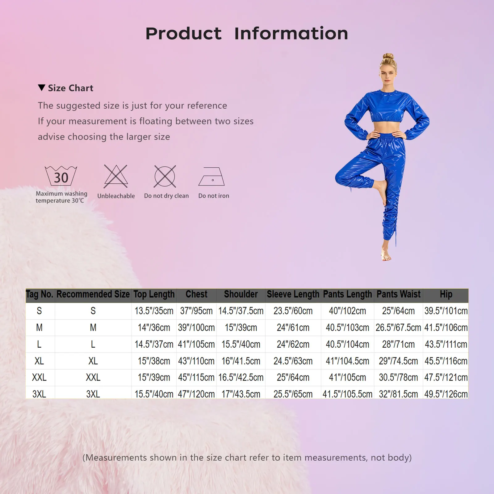 Women Waterproof Crop Top with Drawstrings Capri Pants Beach Pool Swimwear Workout Sportswear Nightclub Rave Party Clubwear - view 6