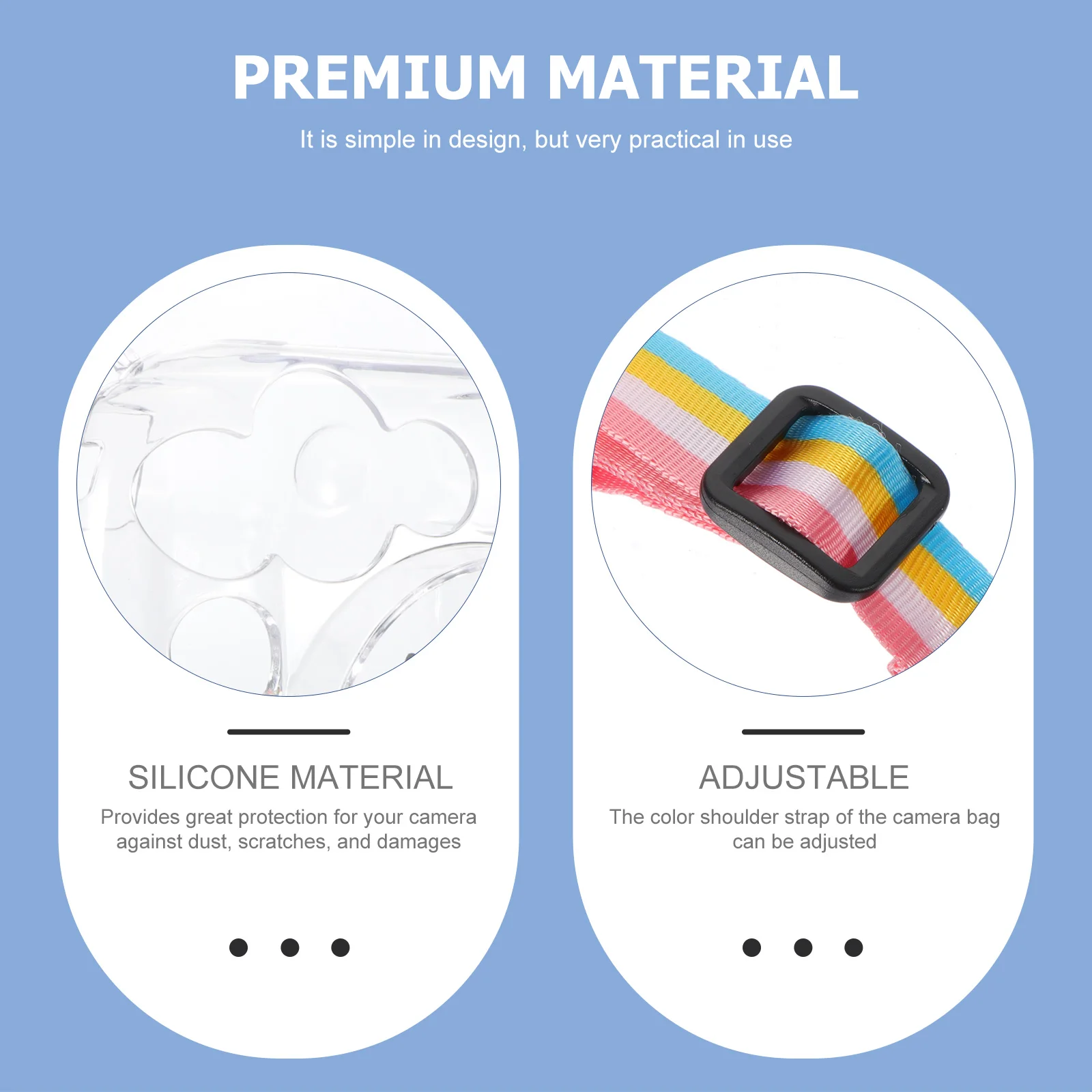 

Camera Case Cover Protector Transparent Protective Shell Portable Outdoor Clear