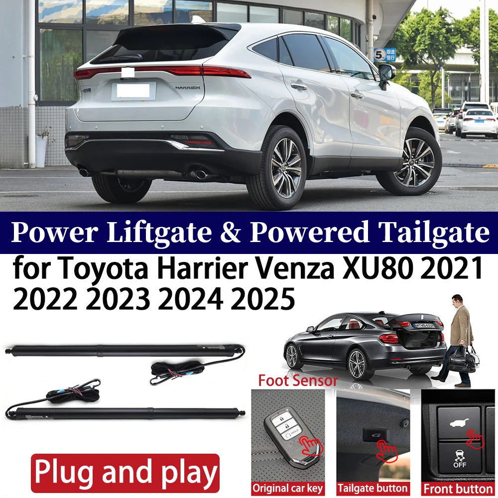for Toyota Harrier Venza XU80 2021 2022 2023 2024 2025 Car Power Liftgate Automatic One-Click Powered Tailgate Strut opener