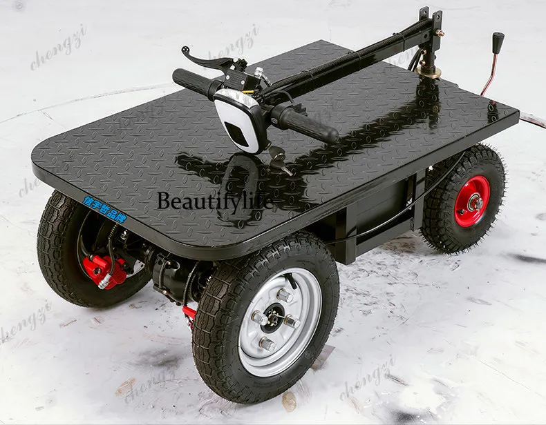 SS81 reverse riding donkey electric flatbed truck pulling goods turnover truck stacking battery car