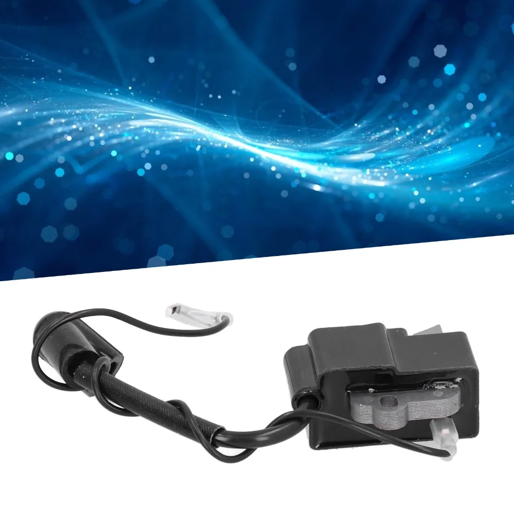 Black Chainsaw Ignition Coil Metal Compact Chainsaw Part Easy Installation With Wire Chainsaw Part Accessory for STIHL MS192T 5