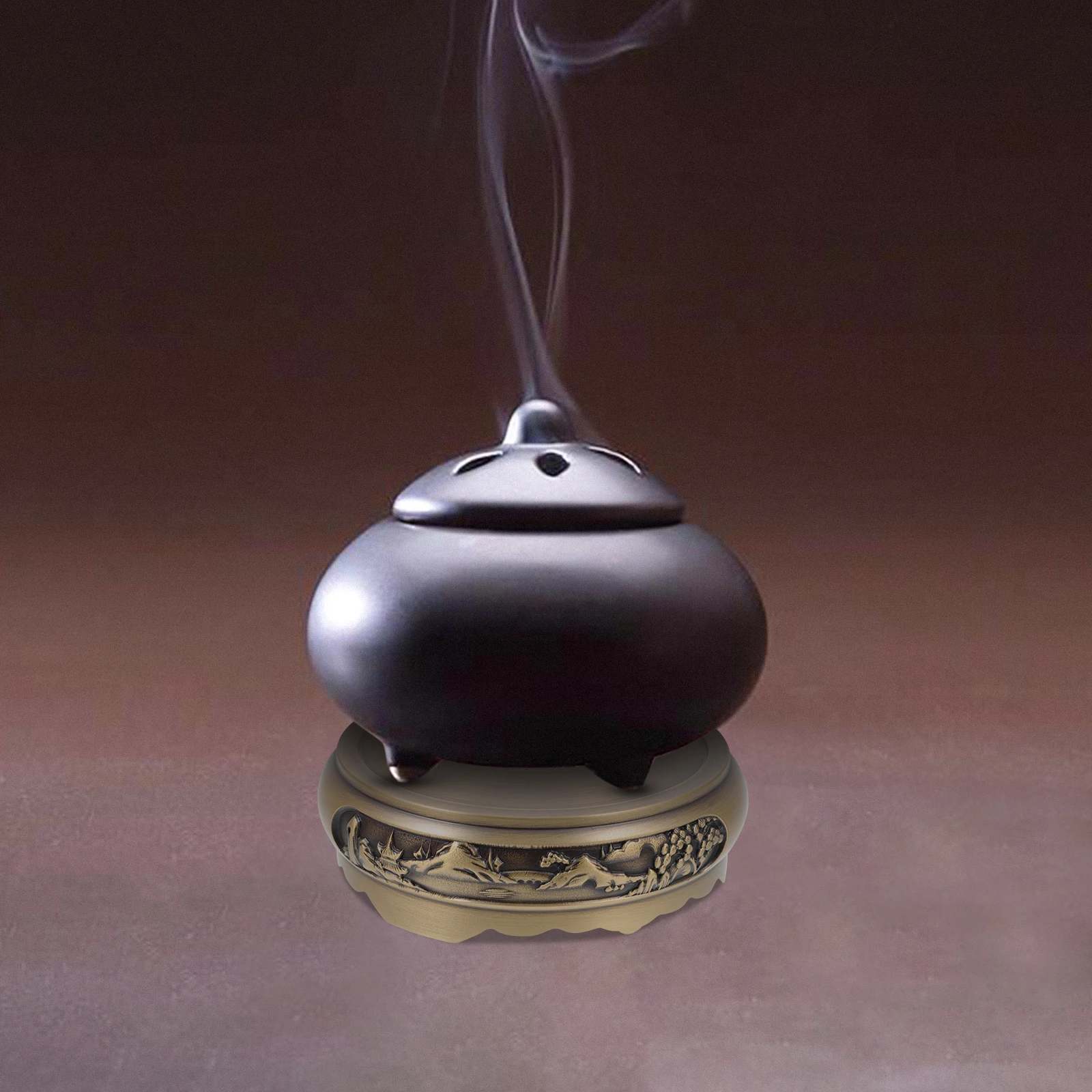 

1pc Pure Incense Burner Base Sturdy Decorative Censer Stand For Decorative Censer Base Home Sauna Yoga Room Display