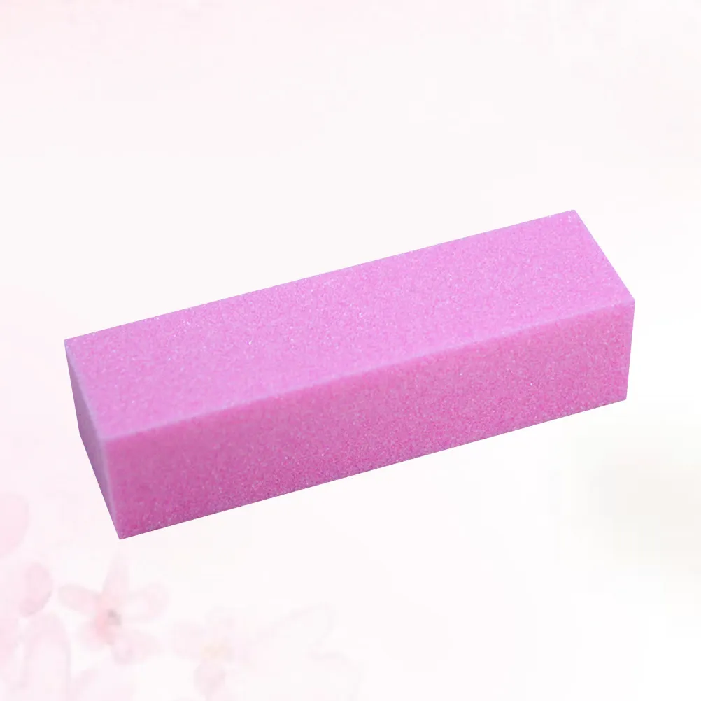 

Pink Nail Buffer Block Sponge Material Sanding Nail File Lightweight Washable Professional Home Manicure Sanding Block