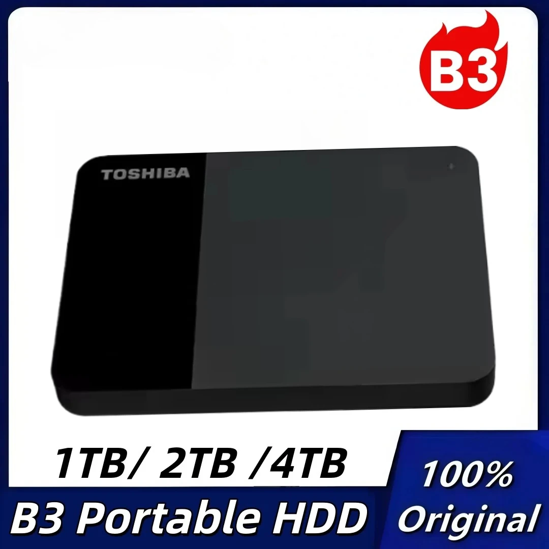 

For Toshiba B3 1TB Canvio Ready USB3.0 Portable External Hard Drive 2.5 Inch Hard Disk for Laptop Mac/Android