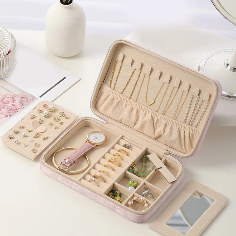 Versatile Jewelry Box With Protective Dividers Compact Jewelry Storage Case for Organizing and Protecting Various Items