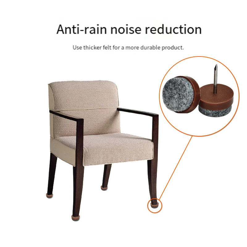 20Pcs/1pack Felt Foot Pad Skid Glide Nail Protector Furniture Chair Table Leg 14mm/17mm/20mm/22mm/24mm/28mm