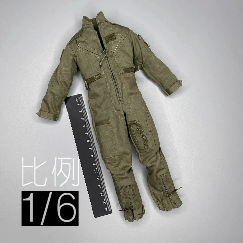 1/6 BJD Doll Army Green Jumpsuit Model