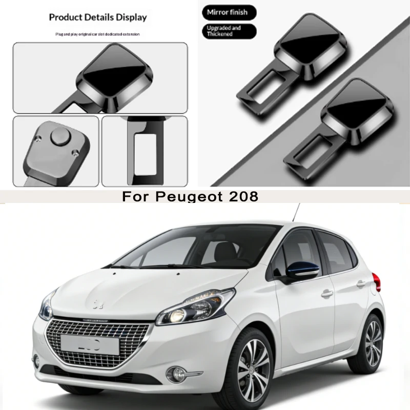 

for Chevrolet TrailBlaz Car Seat Belt Clip Extender Safety Seatbelt Lock Buckle Plug Thick Insert Socket Extender Safety Buckle