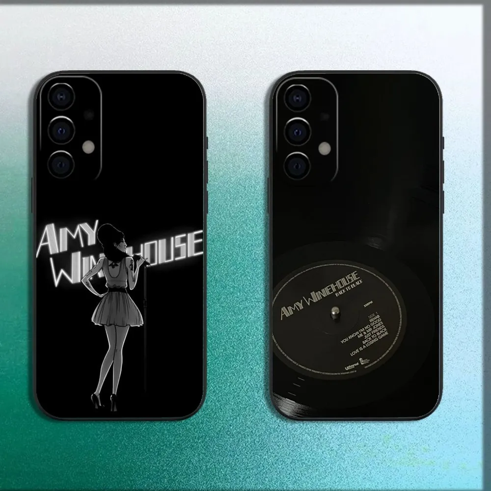 

Singer Amy W-Winehouse Phone Case For Samsung Galaxy A13,A21s,A22,A31,A32,A52,A53,A71,A80,A91 Soft Black Cover