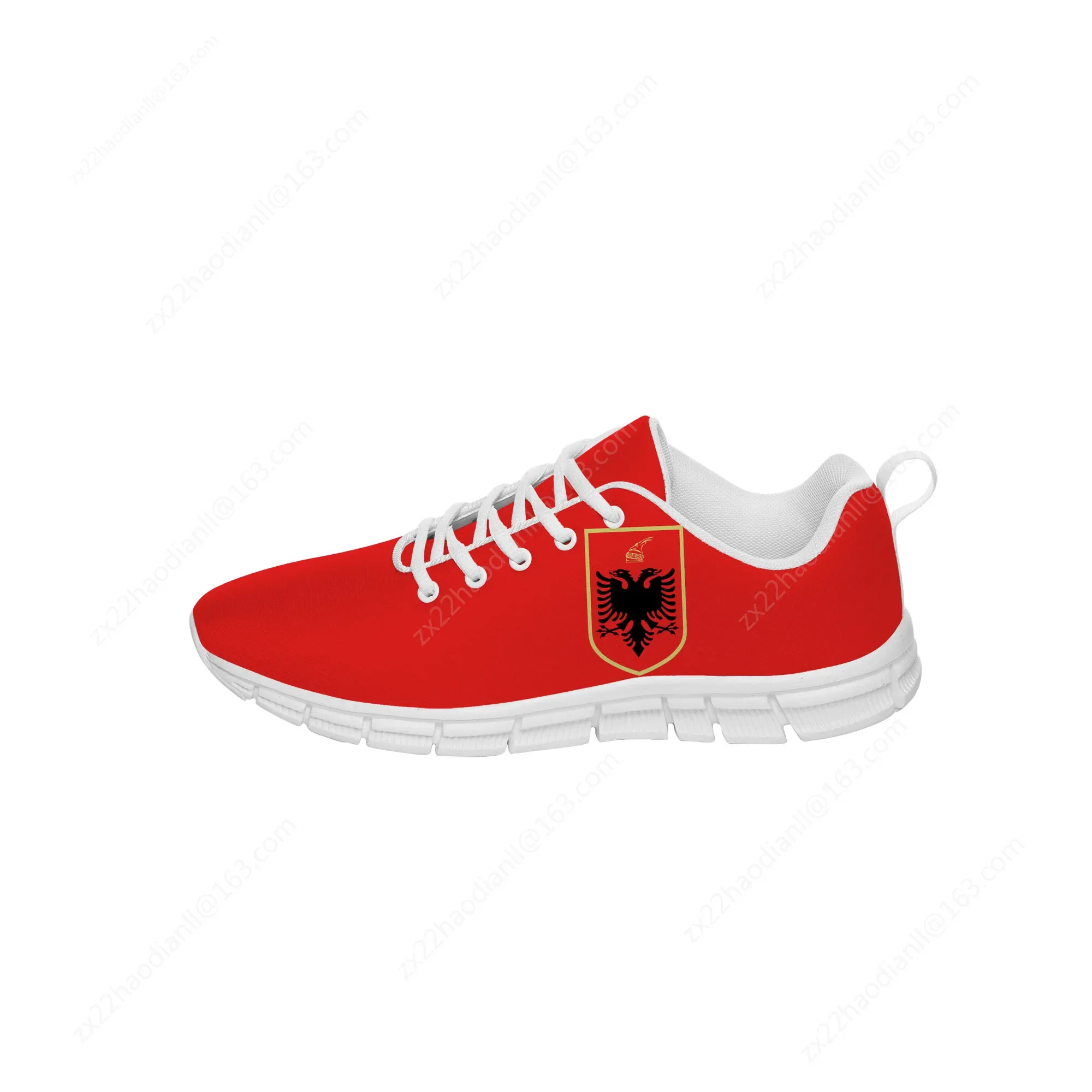 Albania Flag Eagle Sneakers Mens Womens Teenager Casual Shoes Canvas Running Cloth Shoes 3D Print Breathable Lightweight shoe