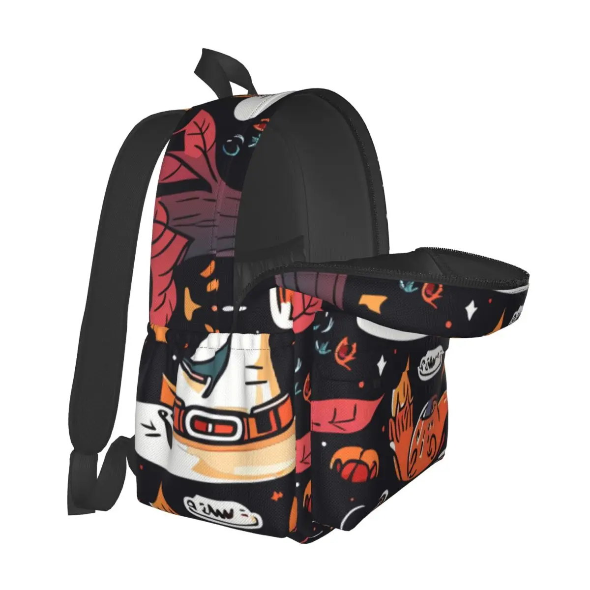 Halloween Pattern Large Capacity Student Backpack Casual Fashion Schoolbag