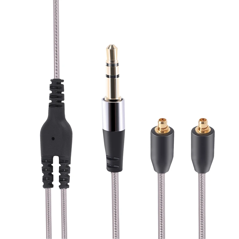 DIY Ie800 Headphone Cable Single Crystal Copper Wires, 14 Core MMCX Interface Earphone Cable For SE215/315/535/UE900