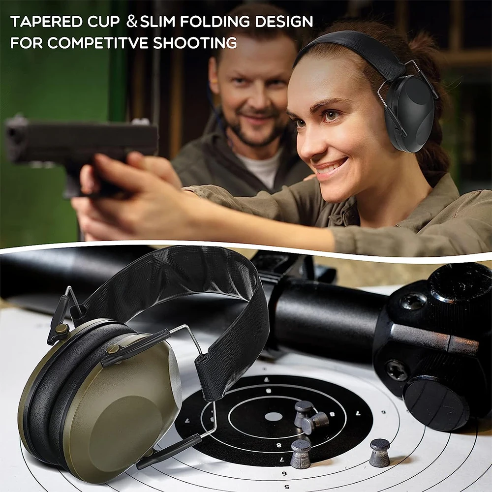 Anti-Noise Ear Plugs Tactical Hunting Folding Ear Defenders Ear Protector Ear Muff Hearing Protection Soundproof For Shooting