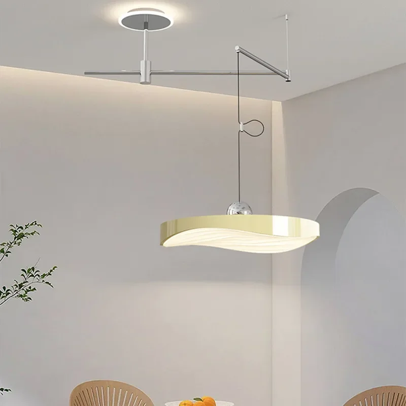 

New Modern Chandeliers for Dining Room Island Office Pendant Light 360° Rotate Arm Hanging Lamps Indoor Lustre Lighting Fixtures