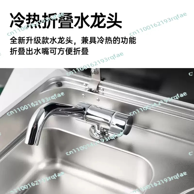 For RV Caravan Motorhome Boat Yacht Kitchen Stainless Steel One burner ga s Stove and Sink