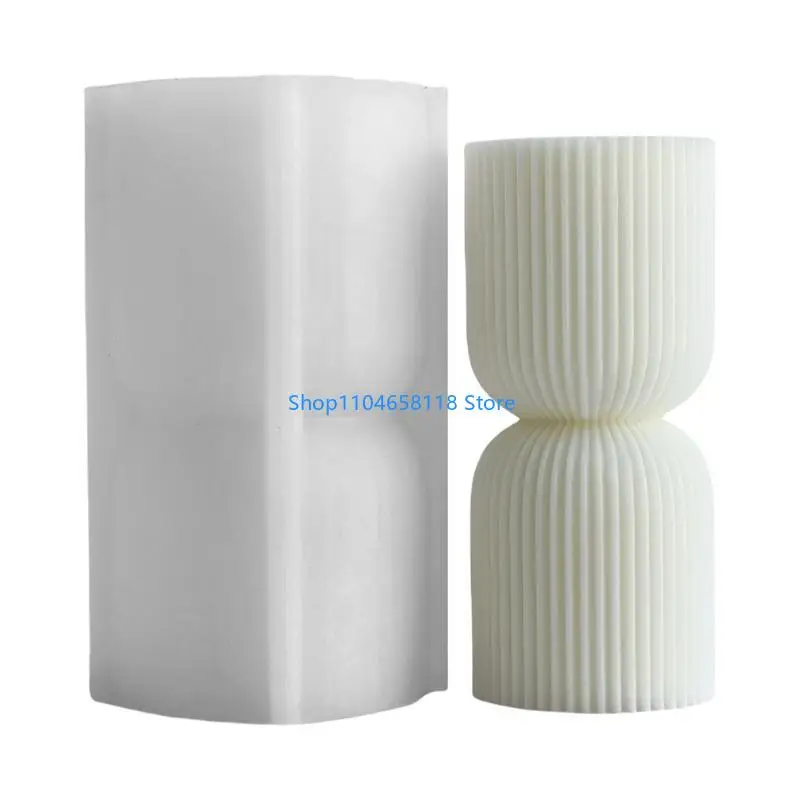 Striped Pillar Mold Aromatherapys Silicone Mold Desktops Ornament Mold