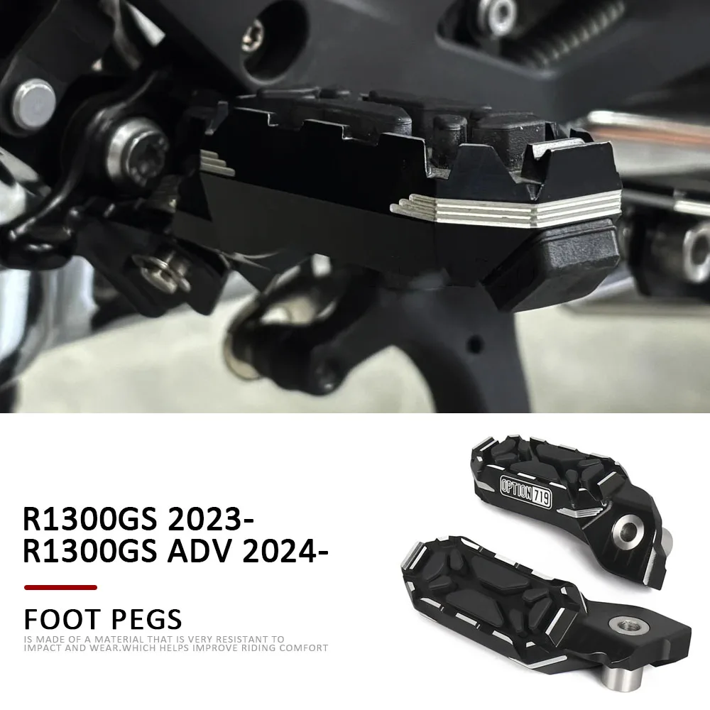 

Motorcycle 719 Foot Pedals Pegs Rest Footrest GS1300 Anti Slip Aluminum Fit For BMW R1300GS R 1300 GS Adventure 2023 2024 2025