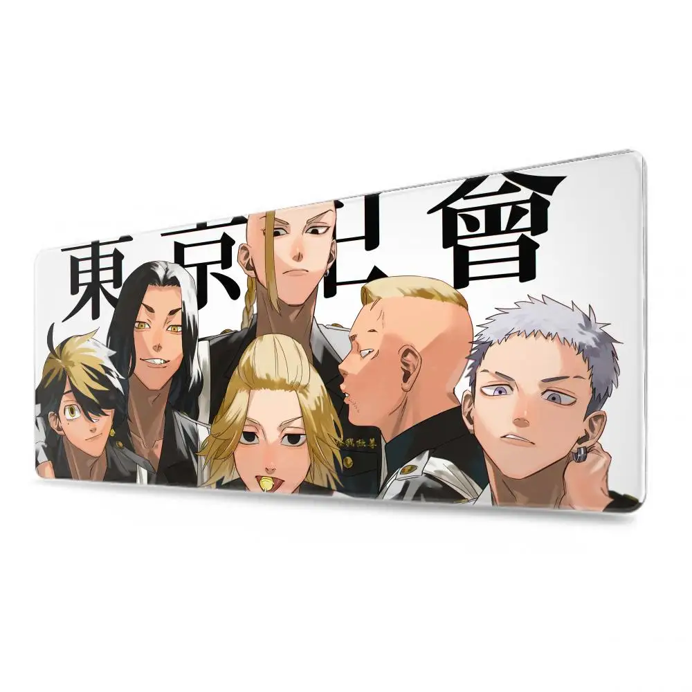 Anime Tokyo Revengers Mouse Pad Tablet mouse Pad Laptop xl desktop mate, cute HD Rainbow Gaming keyboard pad, Player, 90x40 - view 2