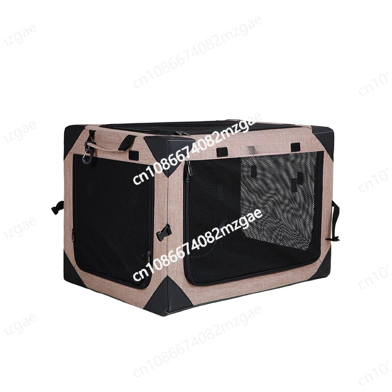 Car Kennel Dog Cage Car Riding Artifact Trunk Cage Large, Medium and Small Pet Safety Seat Cat Cage Foldable