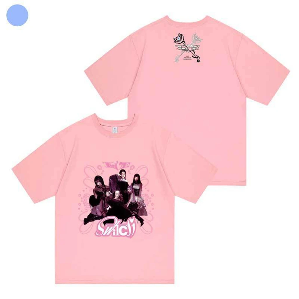 Y2K Women's Tops Casual Couple Summer O-neck Short Sleeve Girls Fashion Harajuku Cotton T-Shirt