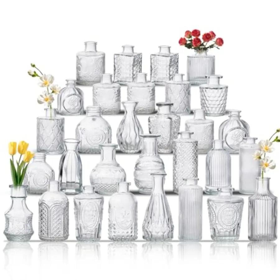 Glass Bud Vase Set …