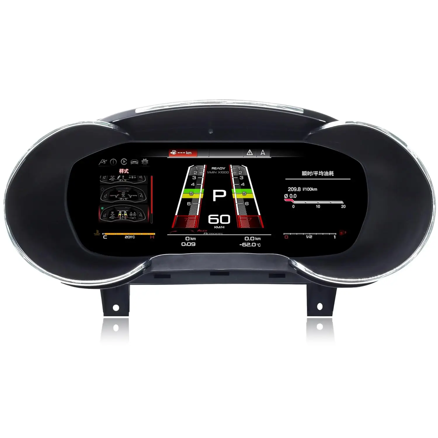 Digital Instrument Cluster for Audi A3 V8 2014-2020 CarPlay Android Auto Speedometer,Dashboard 12.3'' HD virtual cockpit LCD