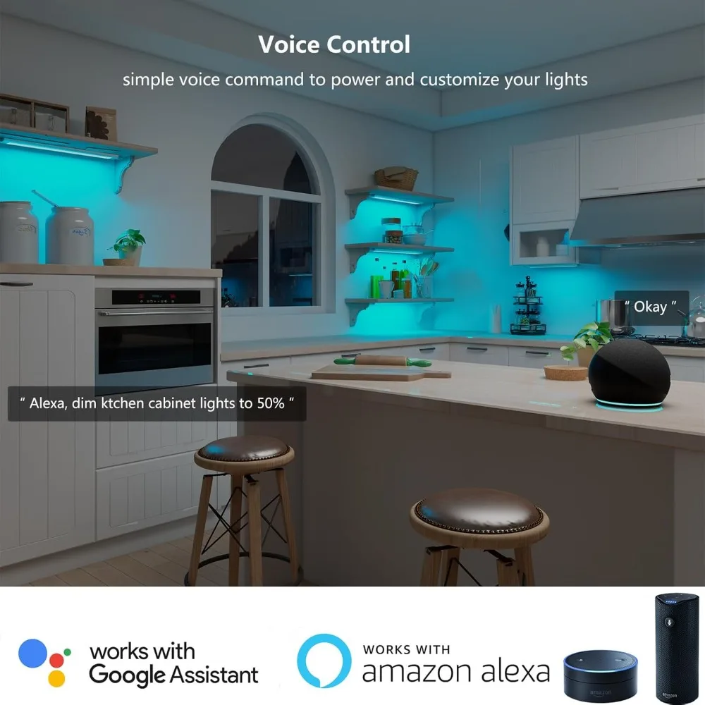 DC12V RGB Farbe Unter Schrank Lichter Zigbee 3,0 Smart LED Controller Dimmbare Kleiderschrank Nacht Lampe Schlafzimmer Küche Dekor für Alexa