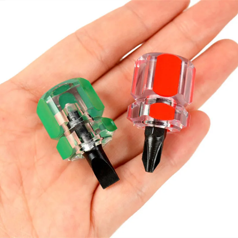 Screwdriver Kit Set Mini Small Portable Radish Head Screw Driver Transparent Handle Repair Hand Tools Precision Car Repair