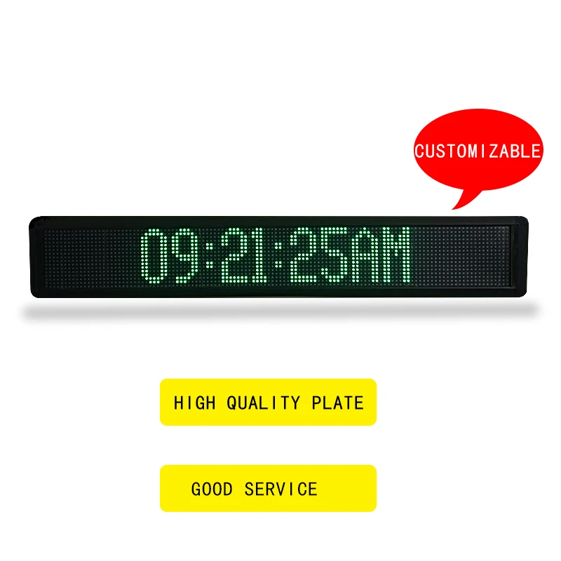 [customized] led remote control information text LED display board p7.62 indoor programmable information rolling sign board