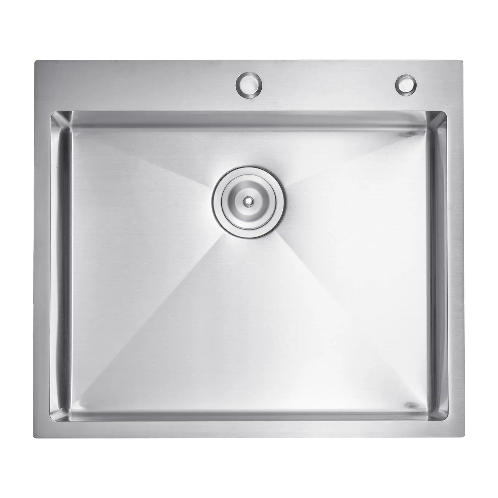 

25" Kitchen Sink Top Mount Single Bowl Drop-In Basin Stainless Steel Bar