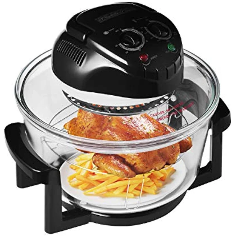 20L przezroczysta Airfryer 1500W pieczenie W piekarniku LED frytkownica elektryczna kosz do gotowania smażenia maszyna do chleba beztłuszczowa