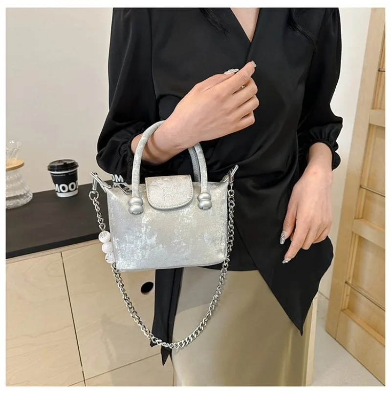 Paris Famous Designer Diaper Bag Luxury Shopper Solid Color Leather Handbag For Women Trendy Classic