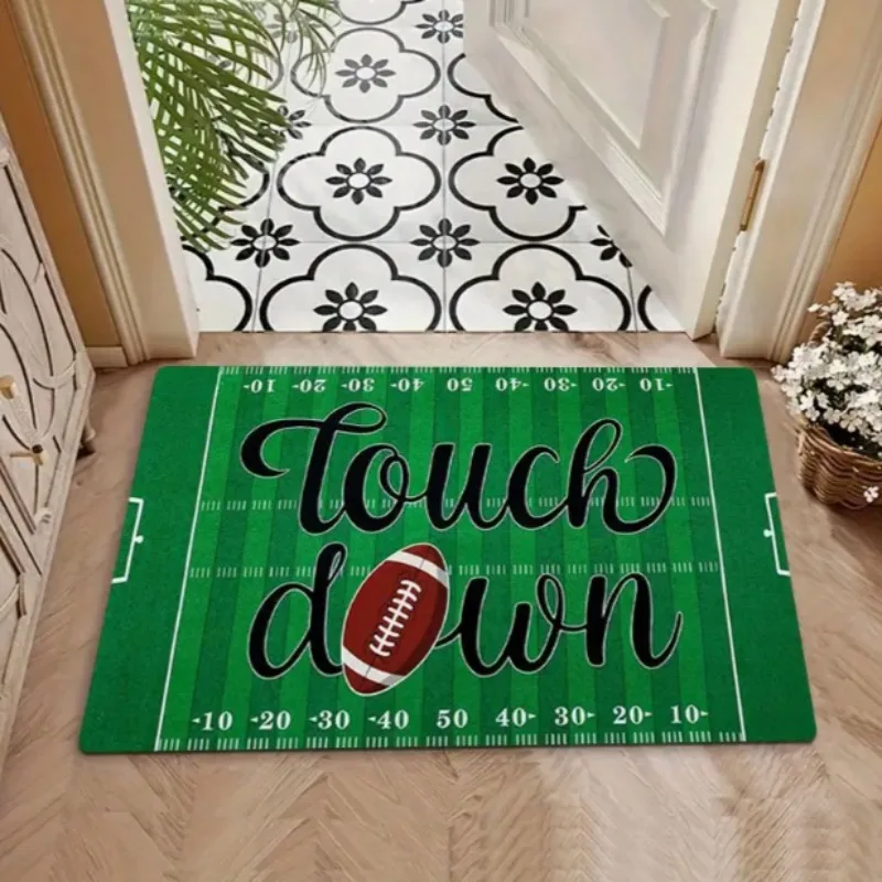 Baseball Door Mat with A Football Field Pattern Rooms Front Doors Bedrooms Kitchens Corridors Laundry Rooms Interior Floor Mats