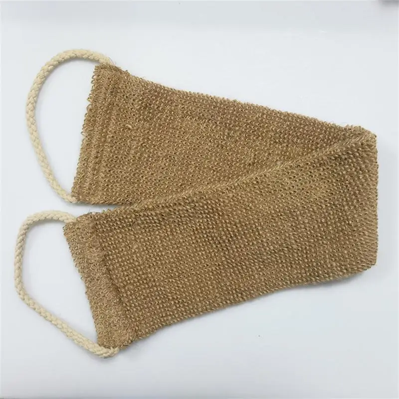 

Bath Shower Scrubber Strong Natural Soft Long Exfoliating Bathroom Accessories Exfoliating Back Strap Unisex Bathroom Tool