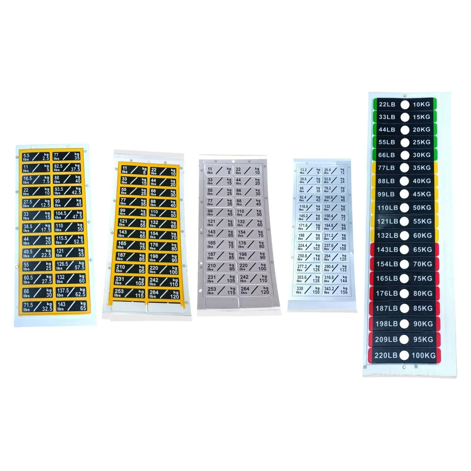 Weight Stack Labels Decals Exercise Equipment Accessories Weight Stickers for