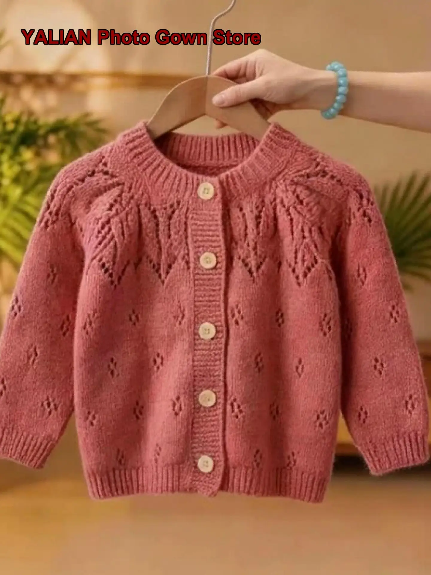 Girls Autumn Winter 2026 Stylish Cute Princess Cardigan Sweet Knit Top Kids