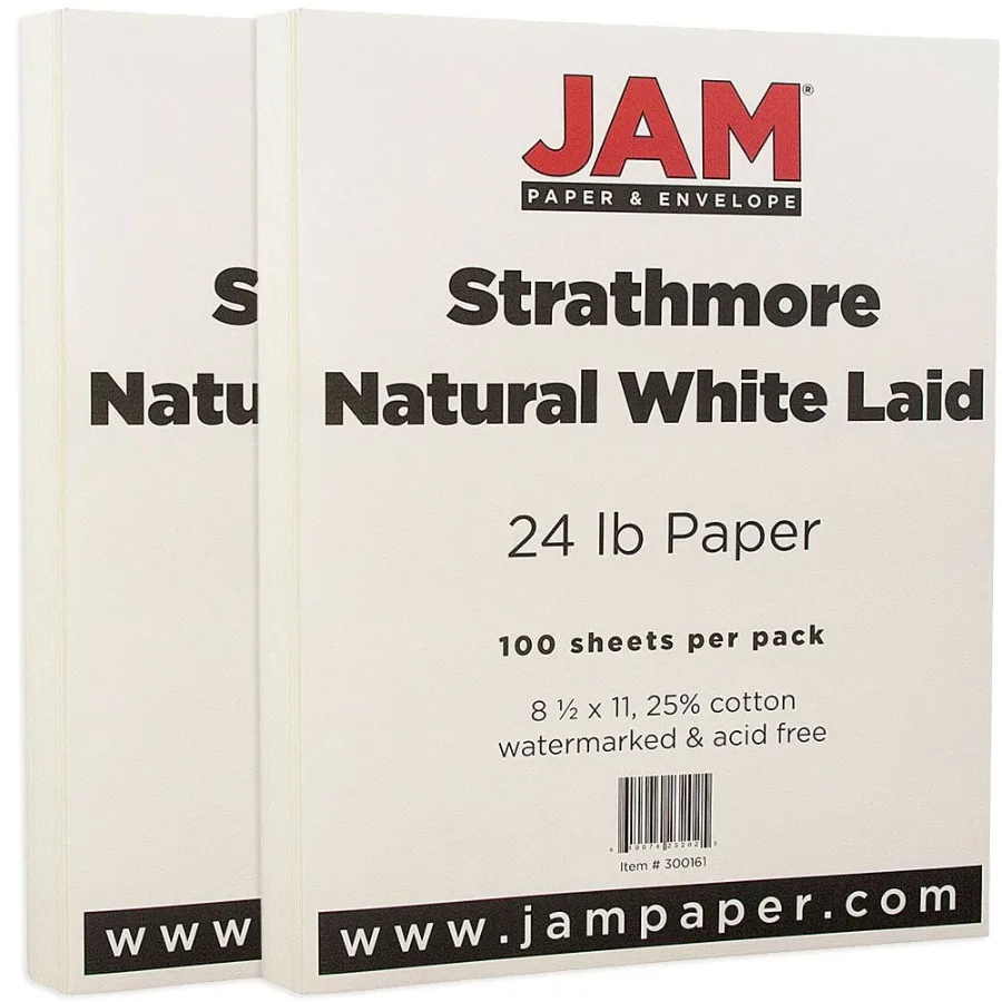 

Бумага Strathmore 8 1/2 x 11, натуральный белый цвет, для рисования и письма, плотность 24 фунта, 2 упаковки по 100 листов, идеально подходит для художественных работ.