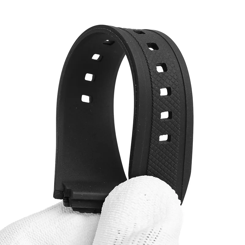 20MM Black High Quality Rubber Watch Strap For Casio EDIFICE EF-552 Watchband Dedicated Convex Interface With Men\'s Watch Belt