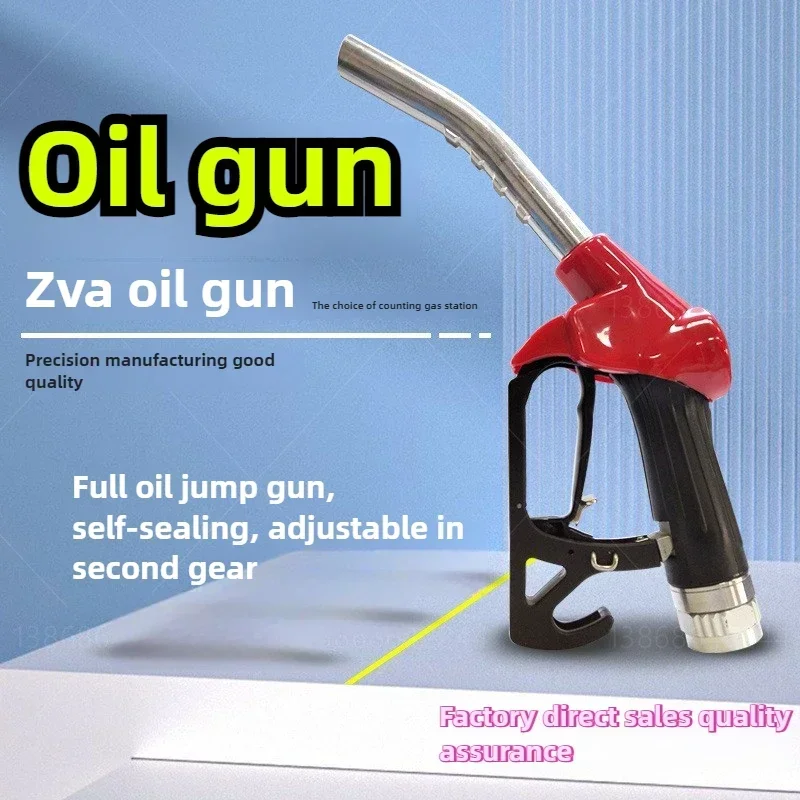 ZVA Self Sealing Refueling Gun with Magnetic Gasoline and Diesel Accessories 1 Inch Imported Automatic Jumping Gun, Flow Meters